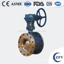 hard seal wafer type eccentric semi handle ball valve